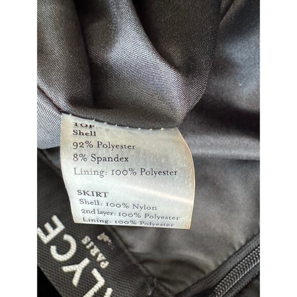 ALYCE PARIS STARRY NIGHT Black Gold Kalani Halter Top Velvet Prom Gown Size S - Picture 8 of 10